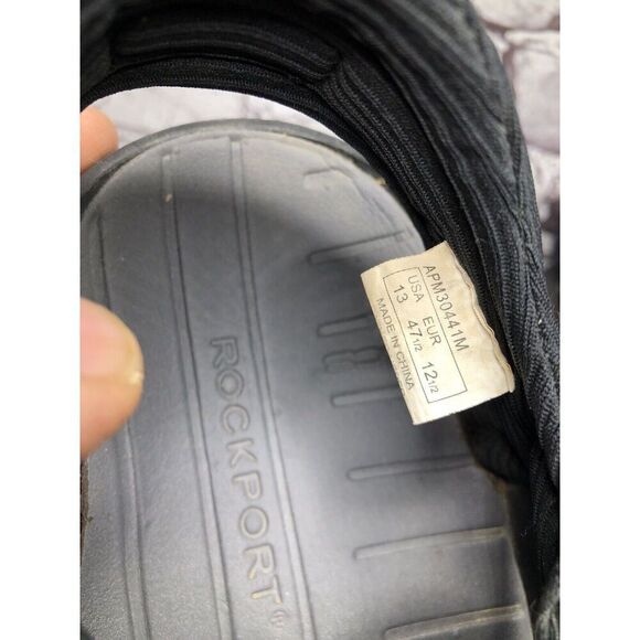Rockport XCS Black Synthetic Sport Adjustable Strap Sandals Men Sz 13M US/47.5EU - Picture 13 of 16